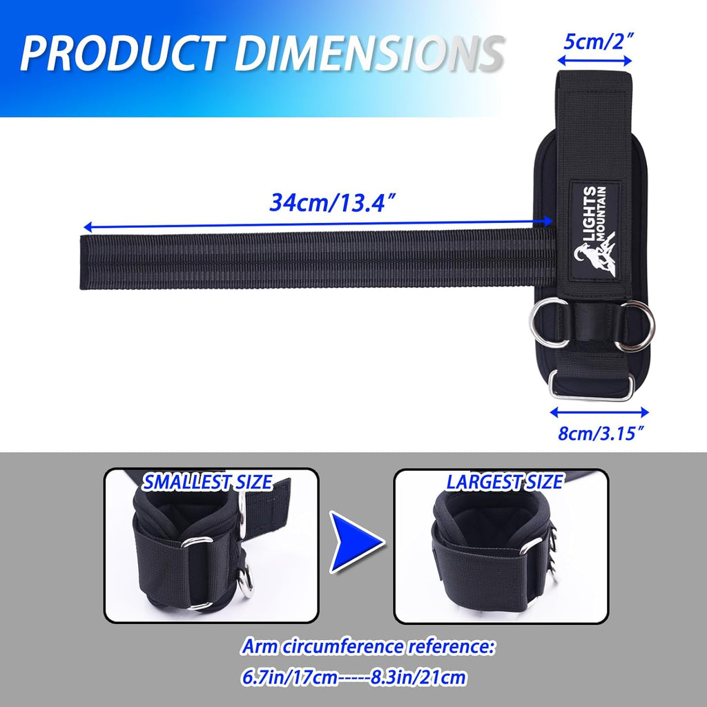 Skiennix Non-Slip Lifting Straps - Durable Wrist Cuffs for Weightlifting | Double D-Ring Design