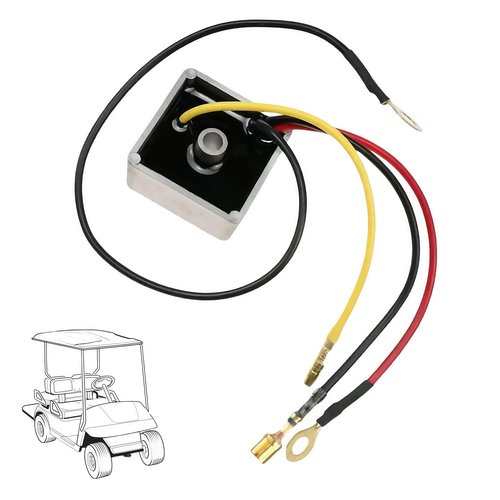 GENOUR Golf Cart Voltage Regulator Rectifier for Club Car DS Carryall 1992-Up Gas, Replaces OEM 1015777 102711201, Stops Stalling & Battery Drain