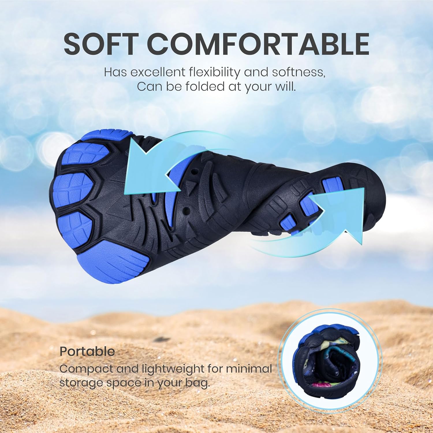 SEEKWAY Barefoot Water Shoes for Kids - Quick-Dry Sand Shoes with Wide Toe Box | Non-Slip for Hiking, Swim, Beach, Pool