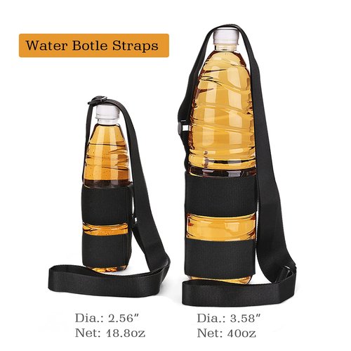OYATON Water Bottle Carrier with Adjustable Shoulder Strap,Universal Bottle Sling,Perfect for Daily Walking Biking Hiking Travel (Exclude Bottle)