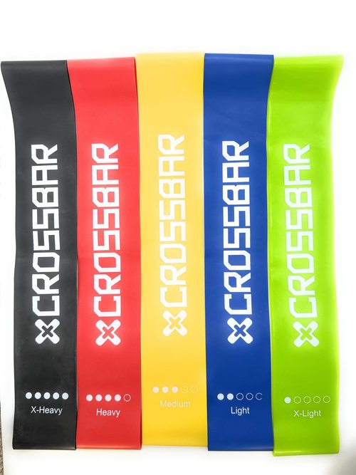 Resistance Bands for Working Out, Elastic Exercice Loop Bands for Physical Therapy, Yoga Starter Set of Stretch Bands for Booty Legs, Pilates Flexbands (Standard)