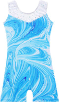 Skiennix Girls' Gymnastics Leotard - Shiny Mermaid Unicorn Design | Toddler Athletic Dancewear