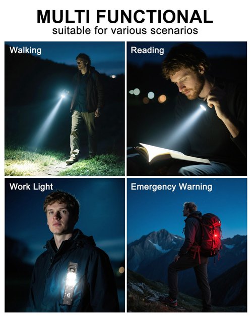 Minsk EDC Tactical Flashlight, 1500 High Lumens Rechargeable LED Flashlight, Compact 9 Modes, USB-C Rechargeable Digital Display, Pocket Flashlight for Home, Camping, Hiking, Emergency, Outdoor