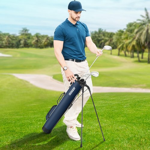 Findway Golf Stand Bag, Small Golf Bag for The Driving Range, Par 3 and Executive Courses, Lightweight Golf Club Carry Bag with Ball Holder and Pockets for Men Women