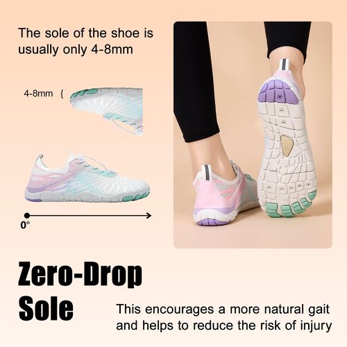 FUNWINK Hike Barefoot Shoes for Womens Men Wide Toe Water Shoes Flexible Lightweight Daily Wear Walking Shoes Unisex,Designed for Walking,Running&Swimming Tan