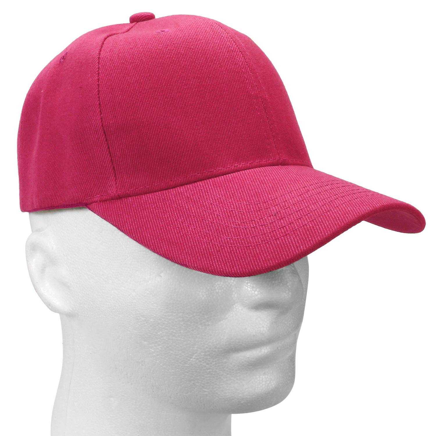 Falari Baseball Cap Adjustable Size for Running Workouts and Outdoor Activities All Seasons (2pk Black & Hot Pink)