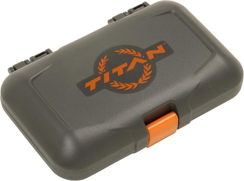 Allen Company Titan Broadhead Box - Holds 6 Broadheads | Compact Outdoor Storage for Bows - Gray/Orange