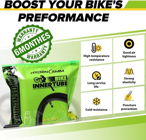 2 Pack 12"/14"/16"/18"/ 20"/ 22"/24"/ 26"/27.5"/28"/29" x1.75/1.95/2.10/2.125 Bicycle Tube with 2 Tire Levers, with 32mm AV Schrader Valve, Reliable Inner Tube for Kids/Road/MTB Bike (2 of One Size)