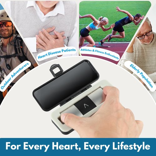 ClaspVital Hard Shell Case Only for KardiaMobile 6L & 6L MAX EKG Monitor, Waterproof & Scratch-resistant Kardia Mobile 6L Case, Pocket Size Easy to Carry