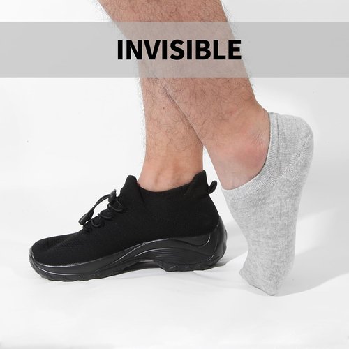 Nroktia Non-Slip No Show Socks - 6/10 Pairs of Low Cut Invisible Ankle Socks for Men & Women