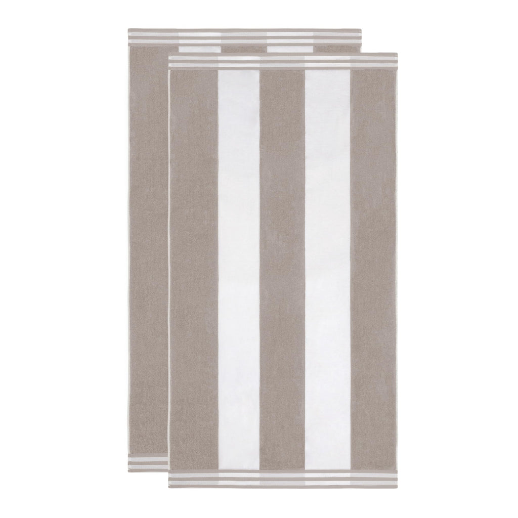 Superior Oversized Beach Towel, Light Grey (Set of 2)