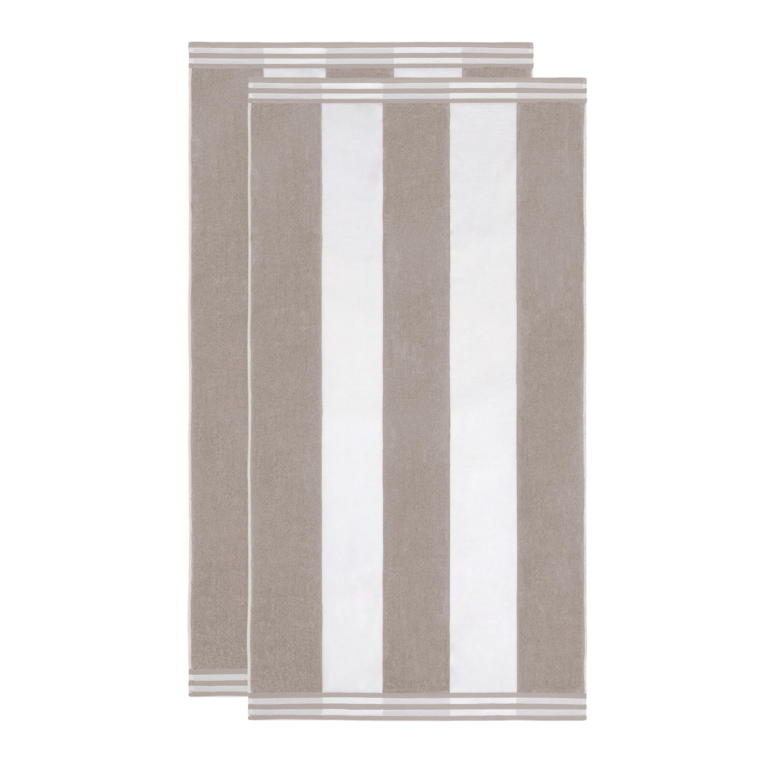 Superior Oversized Beach Towel, Light Grey (Set of 2)