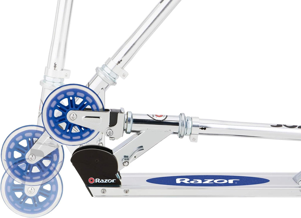 Razor A3 Kick Scooter for Kids - Lightweight, Foldable Design with Larger Wheels & Front Suspension