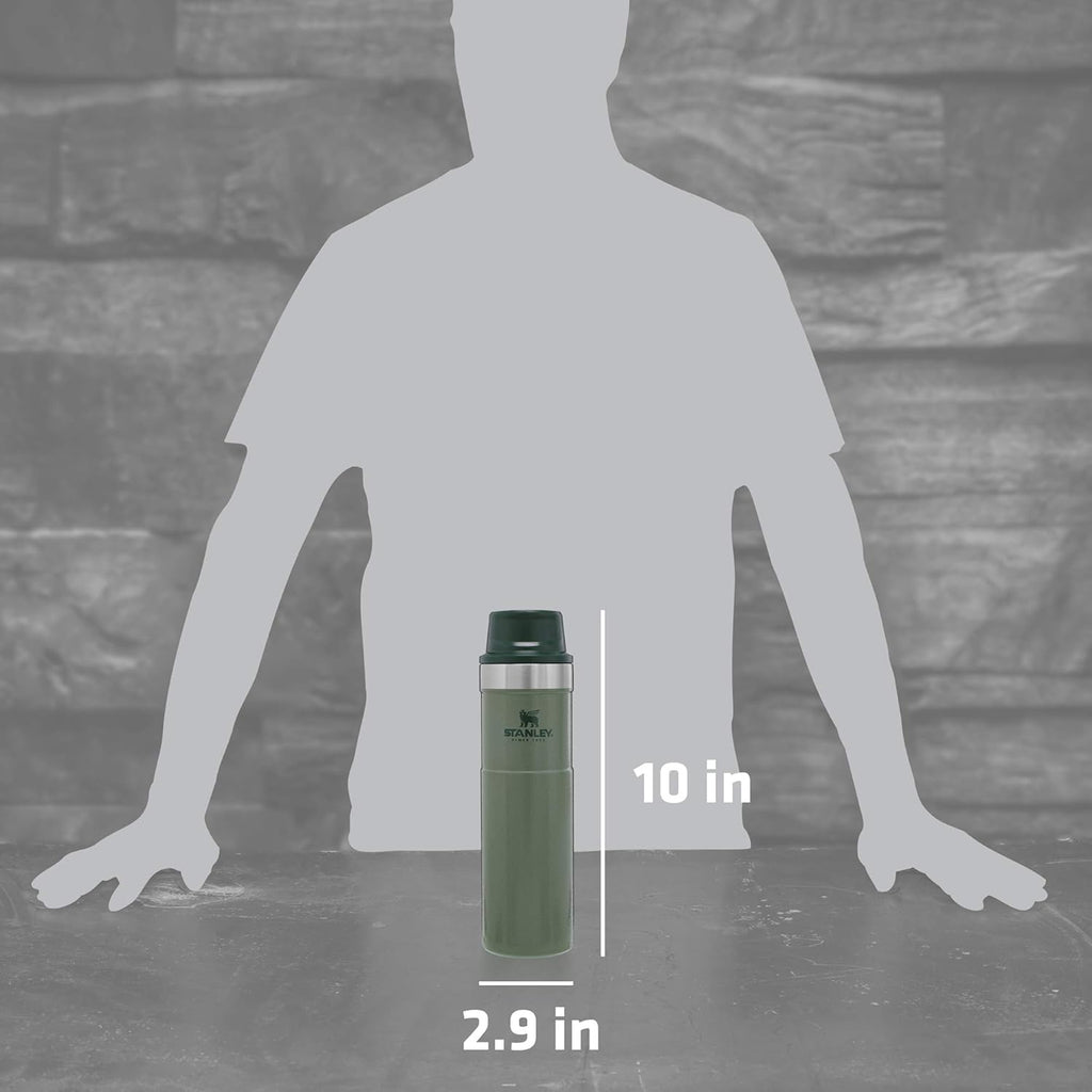 STANLEY Classic Travel Mug - 16 OZ | Trigger-Action Design for On-the-Go Convenience