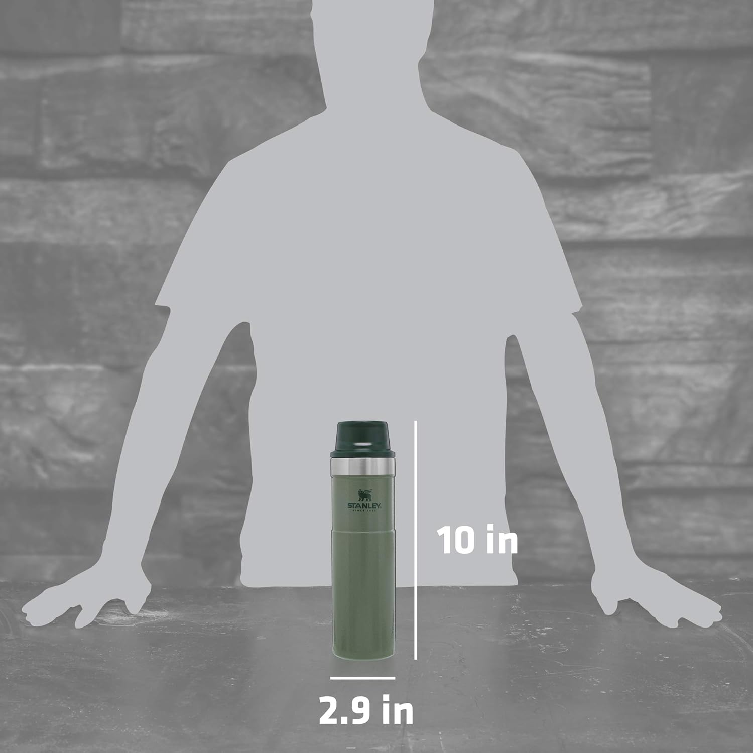 STANLEY Classic Travel Mug - 16 OZ | Trigger-Action Design for On-the-Go Convenience