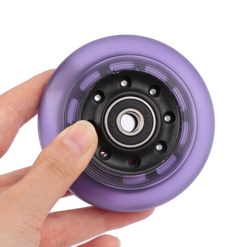 Gladeer 76x24mm PU Replacement Wheels 90A Caster Board Wheels for Razor Ripstik RipRider 360 FlashRider PowerRider Ripsurf Waveboard (Light Purple)