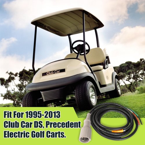 Panglong Club Car Charger Cord, 48V Charger Plug DC Cord Plug-130 in, Suitable for 1995-2013 Club Car DS Precedent Golf Cart, OEM# 101828901, 1018289-01