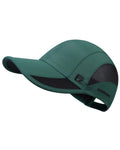 GADIEMKENSD Cooling Running Hat Quick Dry Summer Baseball Cap UPF50+ Sports Sun Caps Breathable Mesh Trucker Dad Hats Unstructured for Golf Tennis Hiking Gym Camp Blackish Green M/L 7-7 1/2