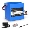 24V 5Ah Rechargeable Lithium Replacement Batteries & Battery Chargers with Battery Charger and Cable Connector for DIY Projects
