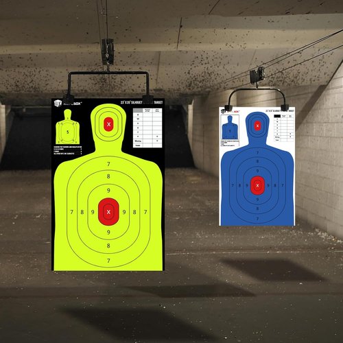 Atflbox High Visibility 5-Color Silhouette Target Paper - 23x35 Inch for Indoor/Outdoor Shooting