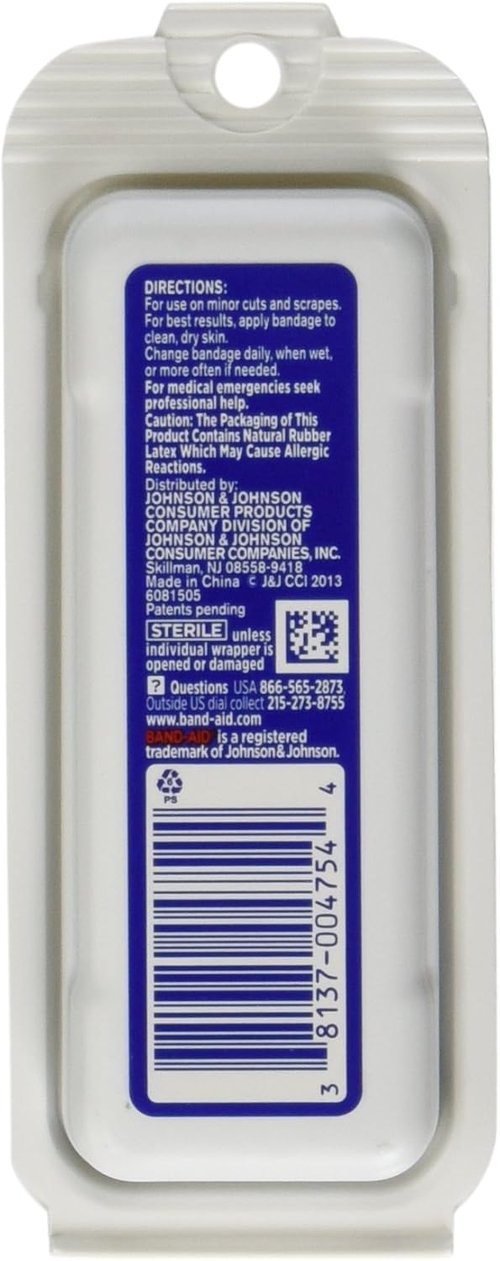 Band-Aid Flex Fabric Travel Pack - 8 Adhesive Bandages Per Pack | Convenient First Aid Solution