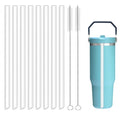 Joshey 8-Pack Replacement Straws for Stanley IceFlow 2.0 Flip Tumbler 30oz (Only) | Fit Stanley IceFlow Flip Straw Lid | BPA-Free Drink Straws with 2 Cleaning Brushes, IceFlow 2.0 Accessories Parts
