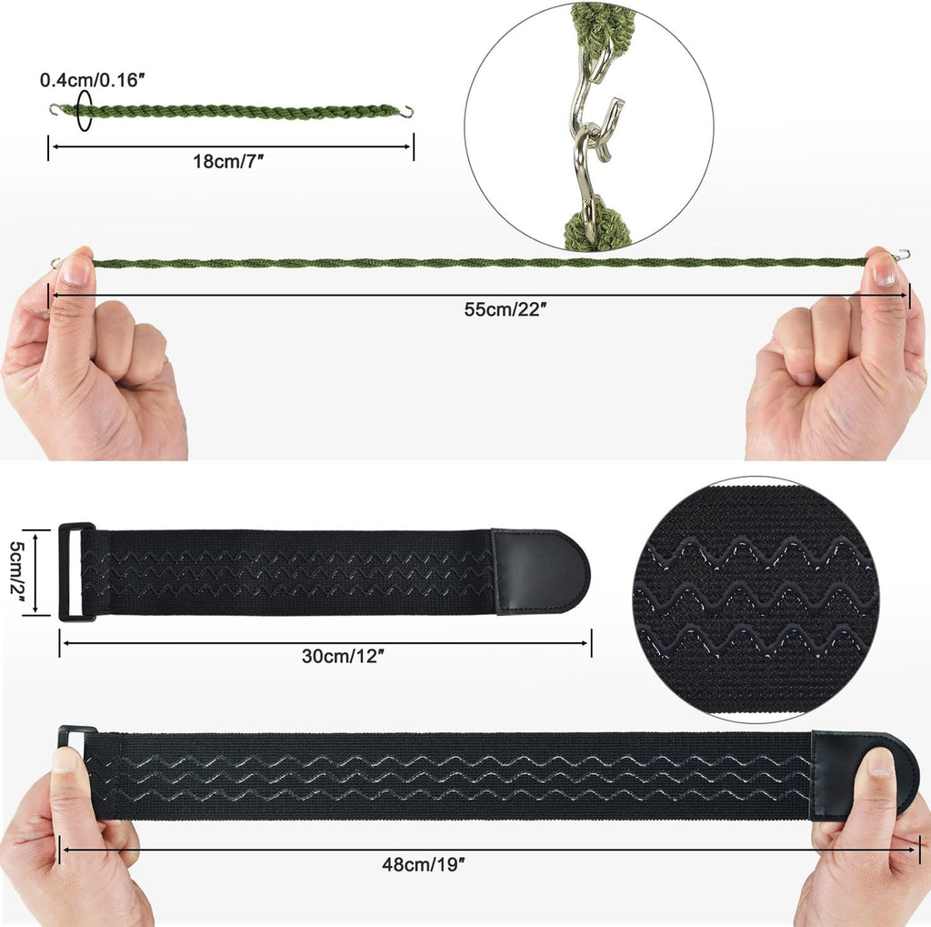 Skiennix Military Boot Blousers - Elastic Boot Bands for Secure Fit | 10PCS/16PCS Options