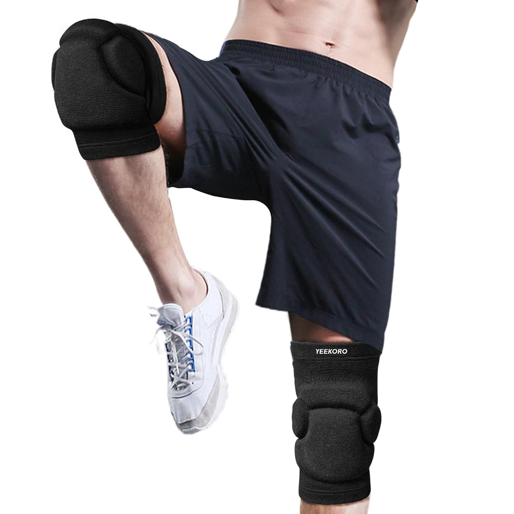 Skiennix Volleyball Knee Pads - Non-Slip Thick Sponge Protection for Men & Women | Large Size