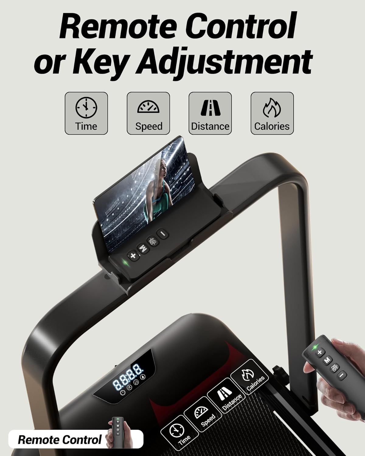 Skiennix 3-in-1 Walking Pad - Portable Under Desk Treadmill with 15% Incline | Foldable Design, 300 LBS Capacity