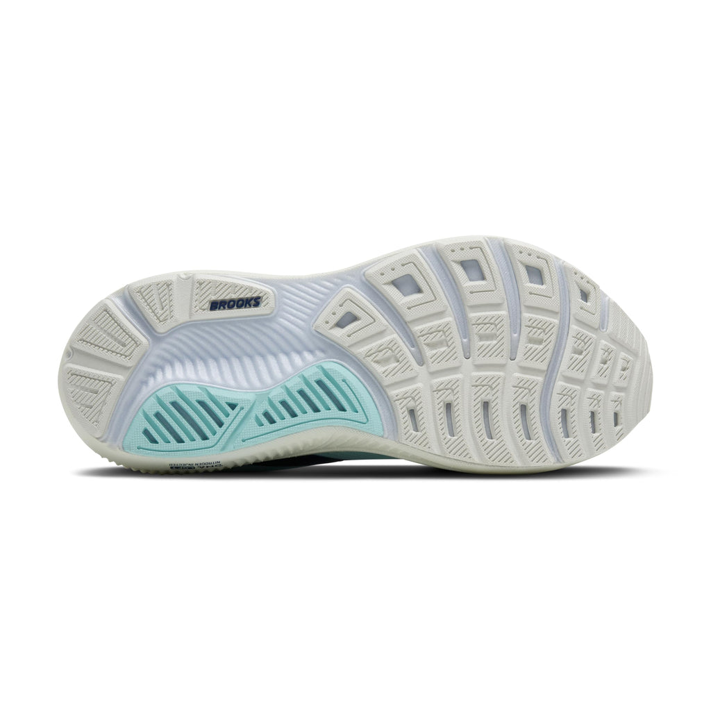 Brooks Women’s Ghost 17 Neutral Running Shoe - Clearwater/Navy Peony - 9.5 Medium