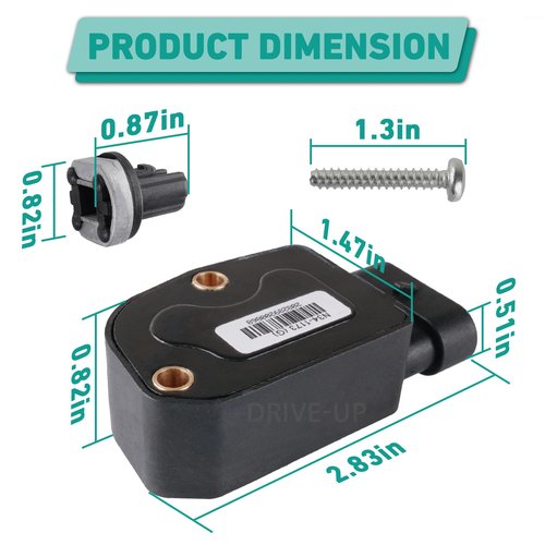 DRIVE UP Golf Cart Throttle Sensor for Club Car Precedent/Tempo/Onward 2010-Up Gas Models with 2nd Gen Accelerator Pedal Assembly, Replaces OEM #N34-1173(G)