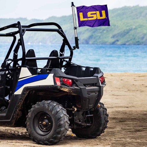 College Flags & Banners Co. Louisiana State LSU Tigers Golf Cart Flag Pole and Holder Mounting Bracket