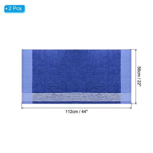 PATIKIL Large Caddy Towel 22" x 44", 2 Pcs Caddie Style Golf Towels Cotton Camping Towels for Golf Bags Golfers Tour Player Club, Blue-White