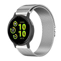 Koazon Mesh Metal Watch Bands Compatible with Garmin Vivoactive 5/6/3/Forerunner 55/165/245/645,20mm Stainless Steel Magnetic Loop Adjustable Replacement Strap for Garmin Venu sq 2 Women Men