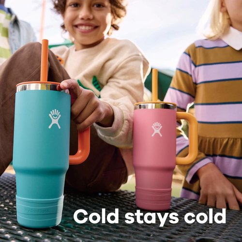 Hydro Flask Kids Tumbler - Insulated Stainless Steel with Straw Cap | 24 Oz in Anemone Purple