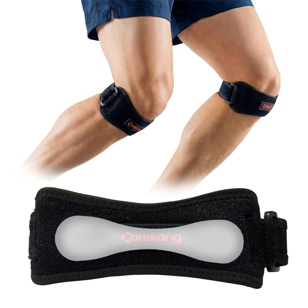 PRO Patella Tendon Knee Strap - 2 Pack Quick-Buckle Support Brace for Pain Relief in Sports & Activities
