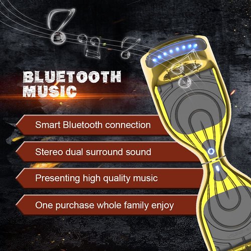 Hoverboard Certified HS2.01 Bluetooth Flash Wheel with LED Light Self Balancing Wheel Electric Scooter