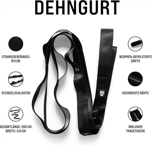 Gymreapers Stretching Strap - Versatile Yoga Straps for Enhanced Flexibility & Recovery | Ideal for Men & Women