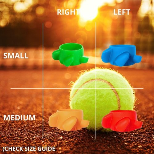 GRIPFIXER Tennis | Ensures The Correct Grip | The Ultimate Training Equipment & Teaching aid | Danish Innovation | Small-Right