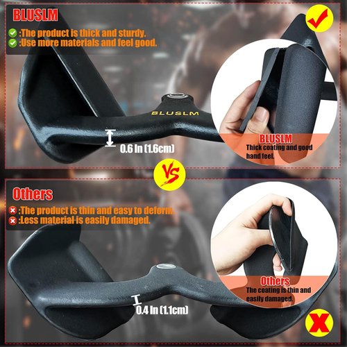 LAT Pull Down Bar - Cable Machine Attachment for Back & Tricep Strength Training | T-Bar & V-Bar