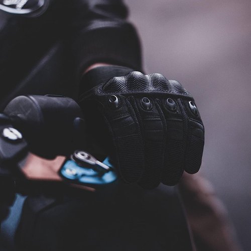 Cierto Motorcycle Gloves - Touch Screen Tactical Full Finger Gloves with Hard Knuckle | Adjustable Wrist for BMX, ATV, MTB Riding