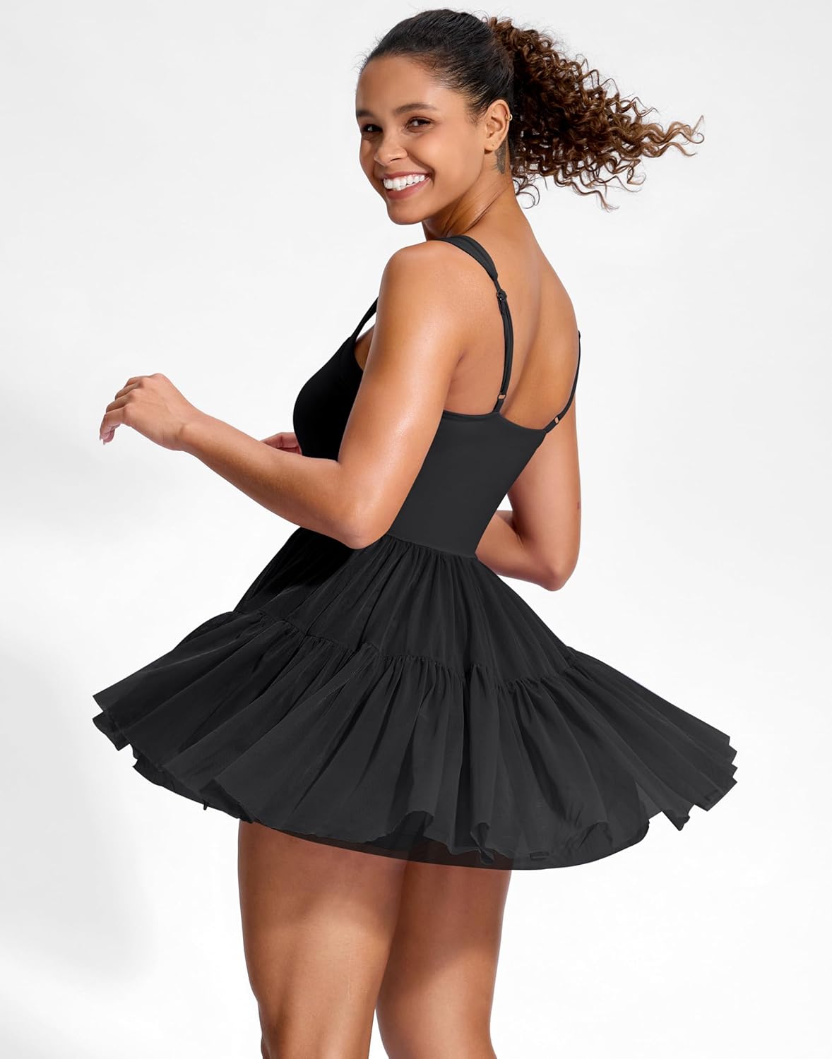 Soothfeel Tennis Dress for Women - Athletic Dress with Built-In Shorts & Pockets | Flowy Summer Golf Wear