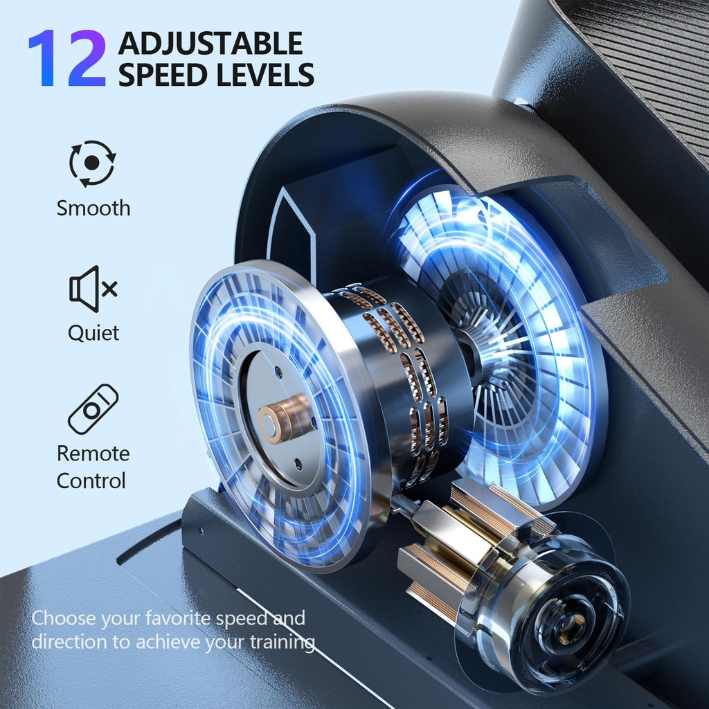 Under Desk Elliptical Machine - Portable Mini Exerciser for Seniors | Quiet Electric Foot Pedal for Home Office