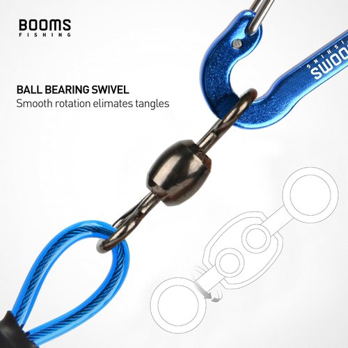 Booms Fishing T02 Fishing Pole Tether - Heavy Duty Kayak Paddle Leash for Fishing Tools & Rods