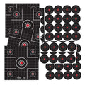 Birchwood Casey Non-Adhesive Dirty Bird White Splattering 12" Practice Shooting Sight-in & Bull's-Eye Target Combo for Indoor and Outdoor Use