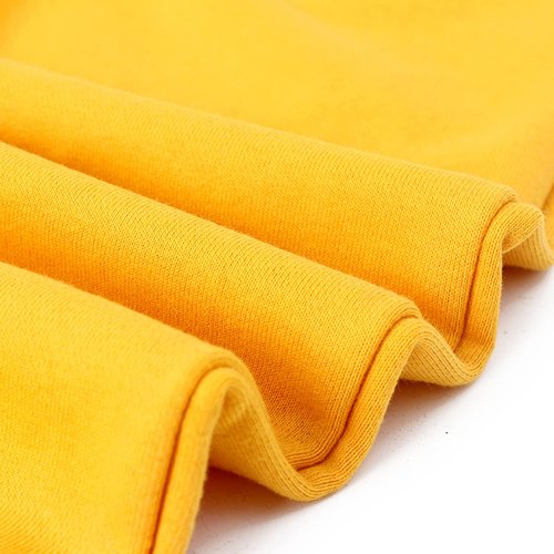 GLEAMING GRAIN Kids Unisex Cotton Sweatpants Drawstring Plain Jogger Pants for Boys or Girls Age 5-12 Years Yellow
