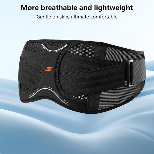 SueStar Sacroiliac Belt with Removable 3D Pressure, Hip Brace for SI Joints Pain, Lower Back Pain and Sciatica Nerve Relief, Anti-slip Si Joint Belt for Women,Gery.S/M