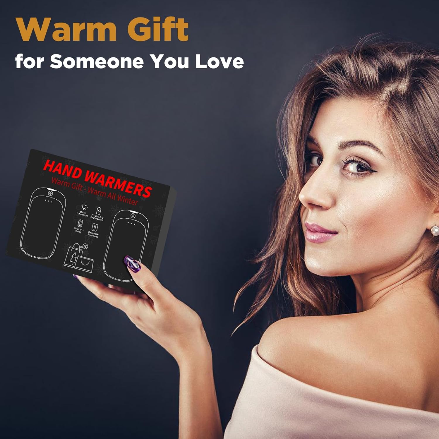 Skiennix Rechargeable Hand Warmers - Portable USB Electric Warmers for Indoor/Outdoor Use | 2-Pack