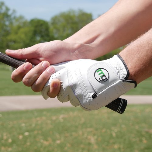 MG DynaGrip Elite Men's Golf Glove - Premium Cabretta Leather, Lightweight Comfort & Grip - Regular Sizes