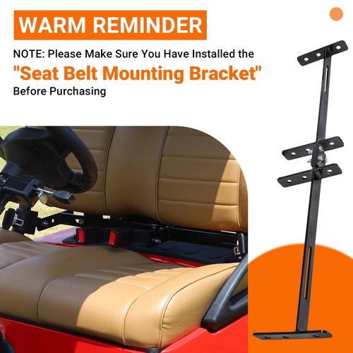 CLUBRALLY Golf Cart Seat Belts, 40" Retractable Universal Golf Cart Seatbelts Kit, Fits Club Car EZGO, Yamaha